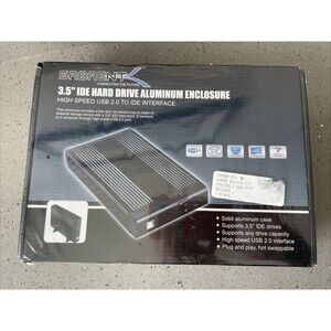 Sabrent ECS-STU35K SATA IDE 3.5in Hard Drive Aluminum Enclosure USB New Sealed